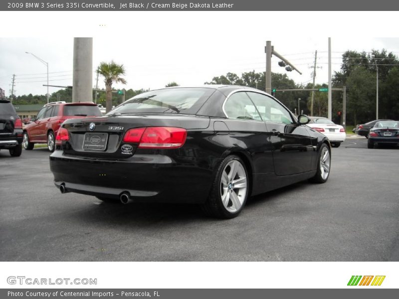 Jet Black / Cream Beige Dakota Leather 2009 BMW 3 Series 335i Convertible