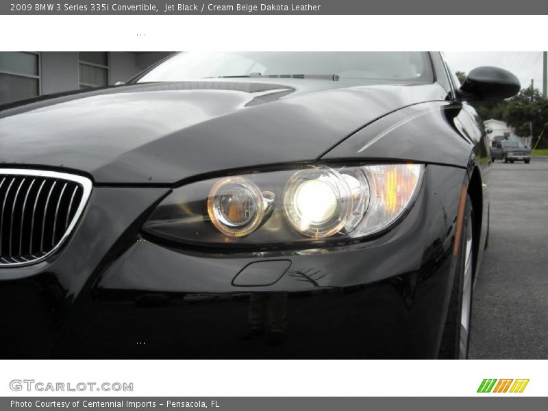 Jet Black / Cream Beige Dakota Leather 2009 BMW 3 Series 335i Convertible