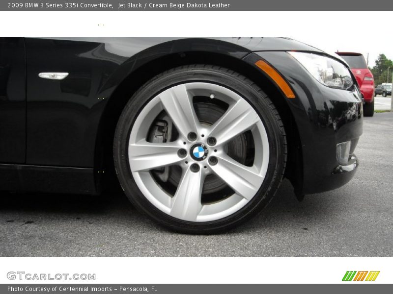 Jet Black / Cream Beige Dakota Leather 2009 BMW 3 Series 335i Convertible