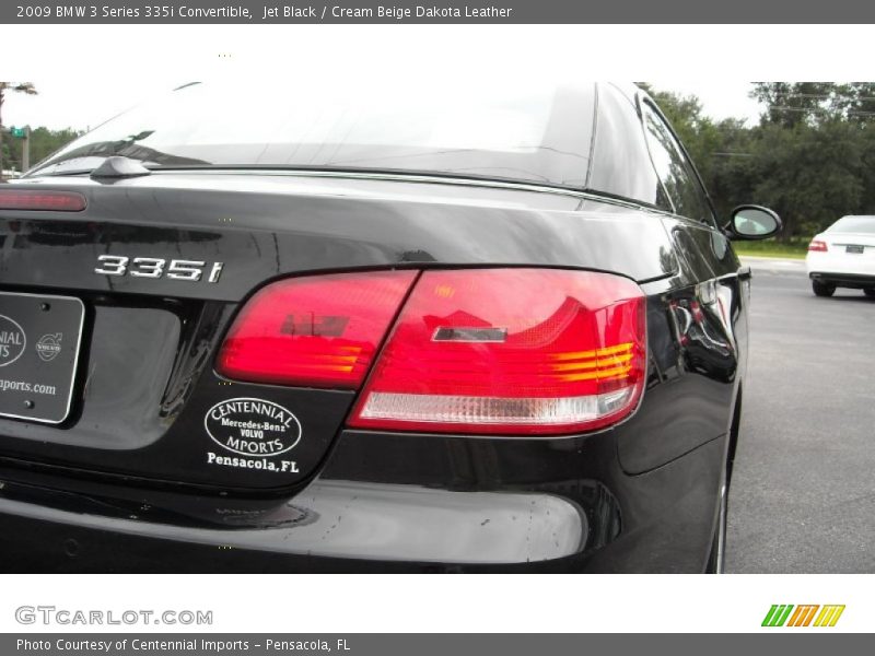 Jet Black / Cream Beige Dakota Leather 2009 BMW 3 Series 335i Convertible