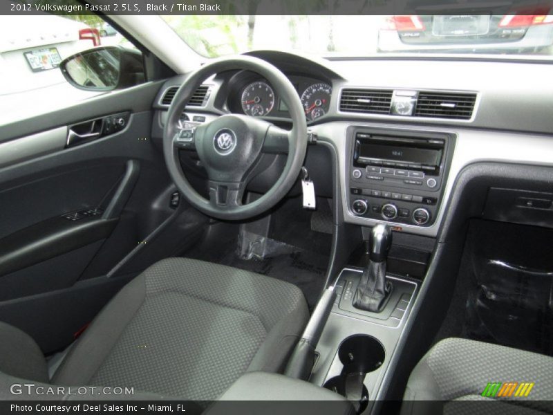 Black / Titan Black 2012 Volkswagen Passat 2.5L S