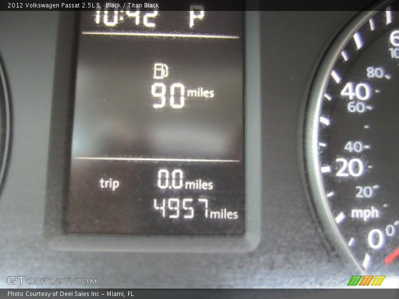 Black / Titan Black 2012 Volkswagen Passat 2.5L S
