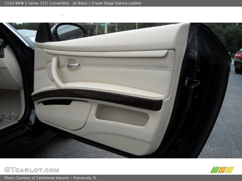Jet Black / Cream Beige Dakota Leather 2009 BMW 3 Series 335i Convertible