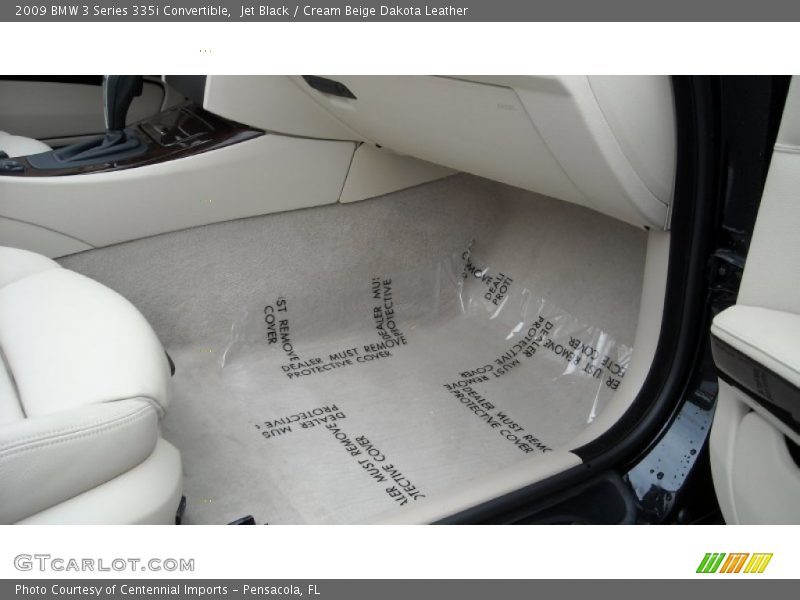 Jet Black / Cream Beige Dakota Leather 2009 BMW 3 Series 335i Convertible