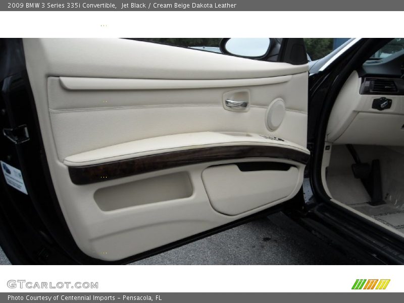 Jet Black / Cream Beige Dakota Leather 2009 BMW 3 Series 335i Convertible