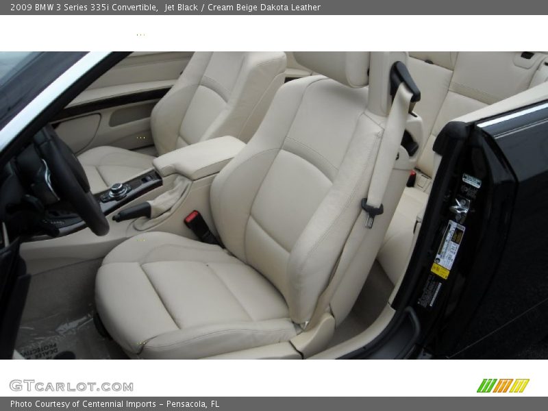 Jet Black / Cream Beige Dakota Leather 2009 BMW 3 Series 335i Convertible