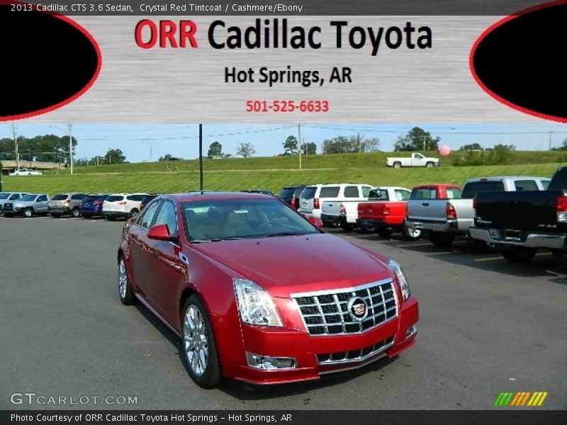 Crystal Red Tintcoat / Cashmere/Ebony 2013 Cadillac CTS 3.6 Sedan