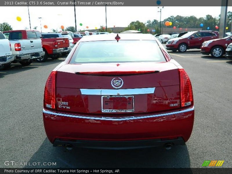 Crystal Red Tintcoat / Cashmere/Ebony 2013 Cadillac CTS 3.6 Sedan