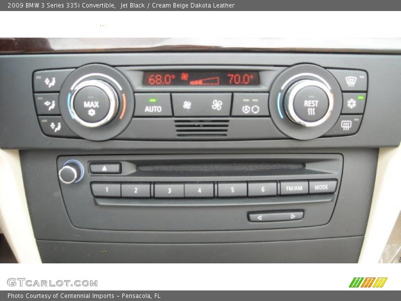 Jet Black / Cream Beige Dakota Leather 2009 BMW 3 Series 335i Convertible