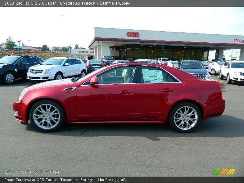 Crystal Red Tintcoat / Cashmere/Ebony 2013 Cadillac CTS 3.6 Sedan