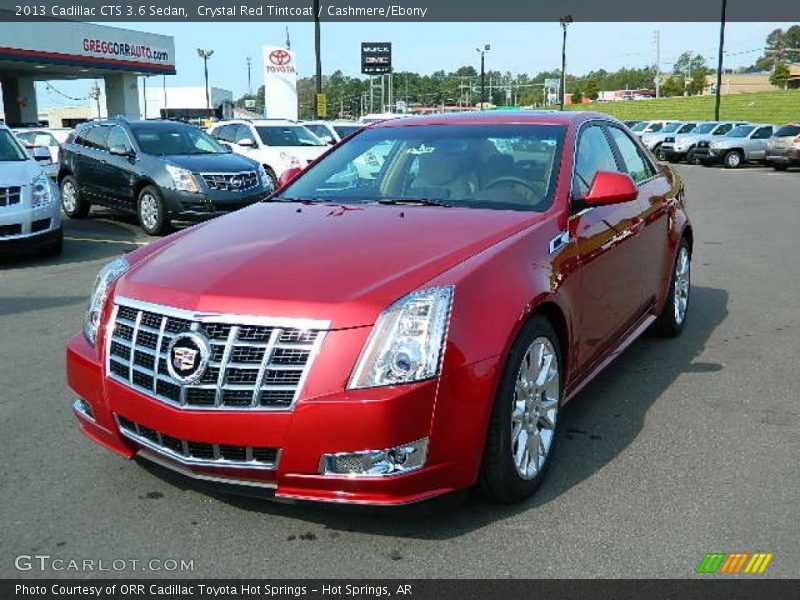 Crystal Red Tintcoat / Cashmere/Ebony 2013 Cadillac CTS 3.6 Sedan