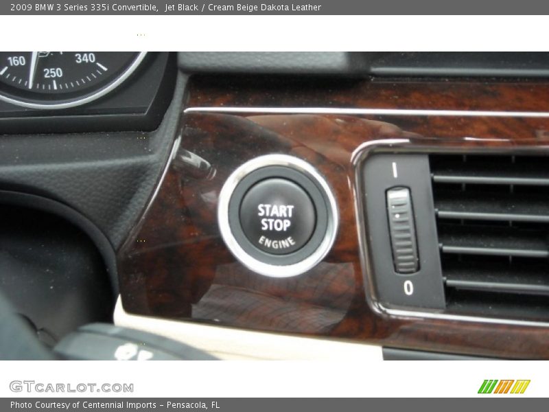 Jet Black / Cream Beige Dakota Leather 2009 BMW 3 Series 335i Convertible
