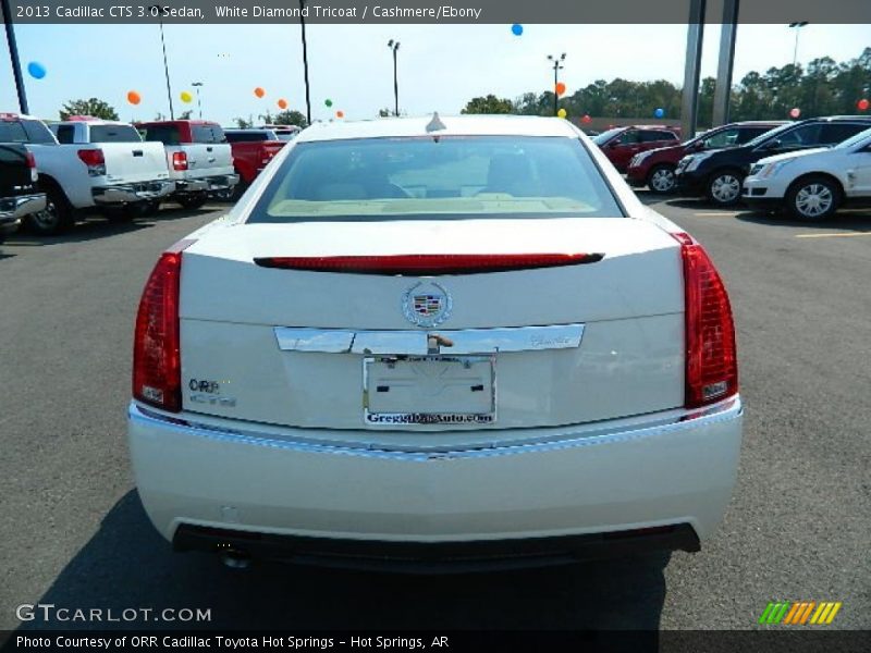 White Diamond Tricoat / Cashmere/Ebony 2013 Cadillac CTS 3.0 Sedan