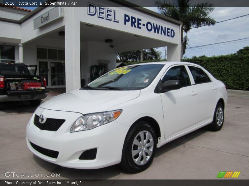 Super White / Ash 2010 Toyota Corolla