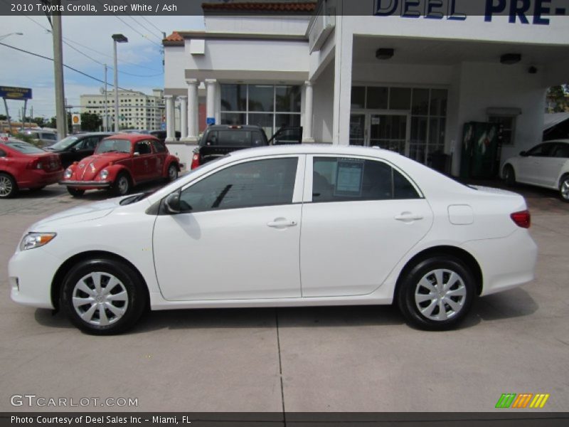 Super White / Ash 2010 Toyota Corolla