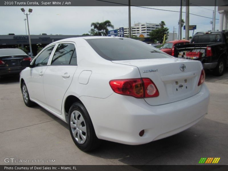 Super White / Ash 2010 Toyota Corolla