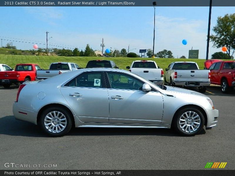 Radiant Silver Metallic / Light Titanium/Ebony 2013 Cadillac CTS 3.0 Sedan