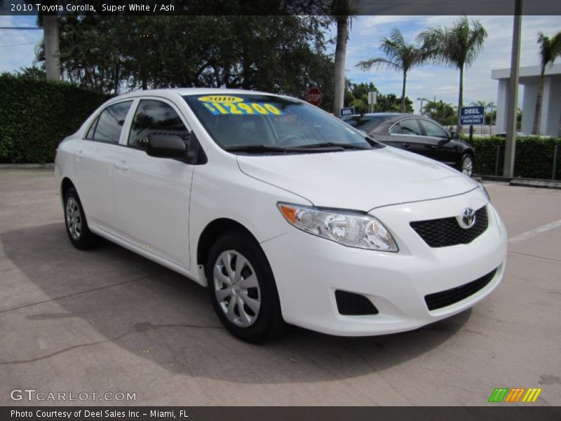Super White / Ash 2010 Toyota Corolla