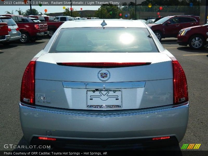 Radiant Silver Metallic / Light Titanium/Ebony 2013 Cadillac CTS 3.0 Sedan