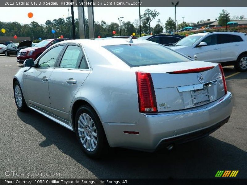 Radiant Silver Metallic / Light Titanium/Ebony 2013 Cadillac CTS 3.0 Sedan