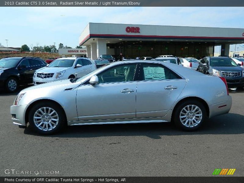 Radiant Silver Metallic / Light Titanium/Ebony 2013 Cadillac CTS 3.0 Sedan