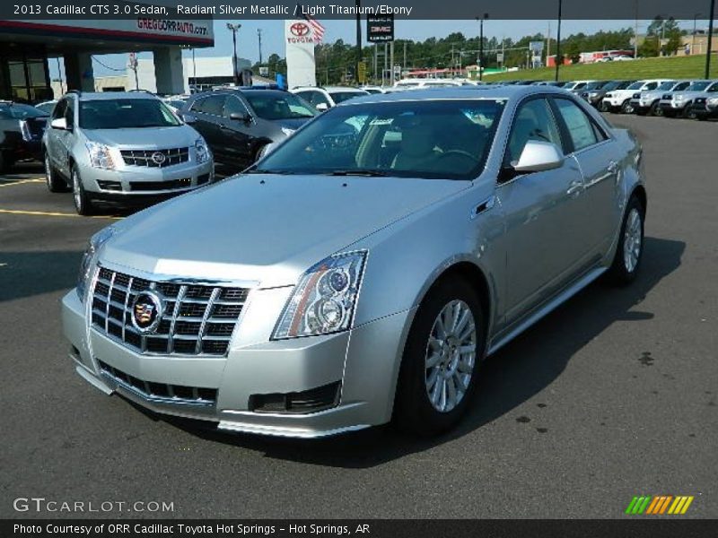 Radiant Silver Metallic / Light Titanium/Ebony 2013 Cadillac CTS 3.0 Sedan