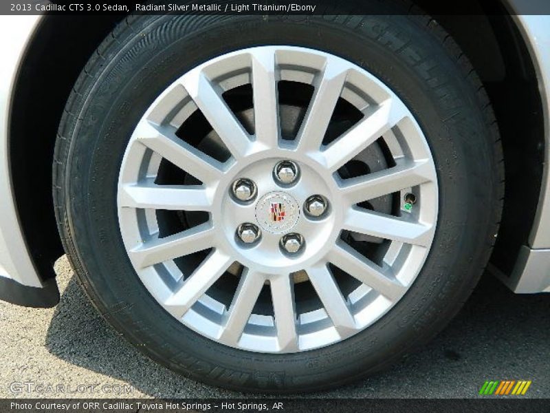 Radiant Silver Metallic / Light Titanium/Ebony 2013 Cadillac CTS 3.0 Sedan