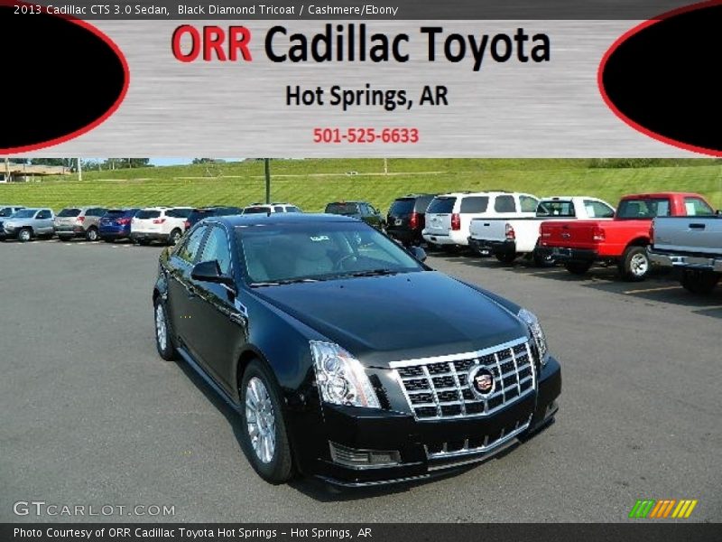 Black Diamond Tricoat / Cashmere/Ebony 2013 Cadillac CTS 3.0 Sedan