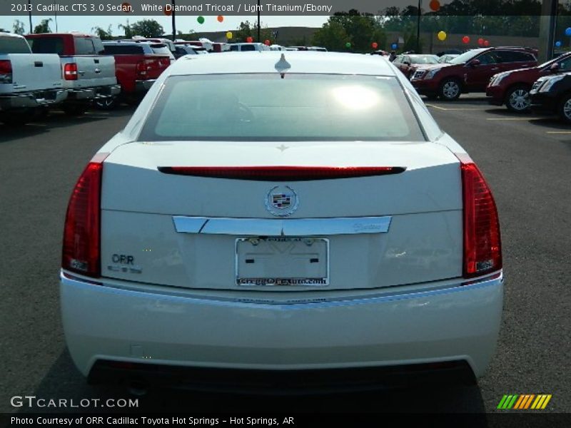 White Diamond Tricoat / Light Titanium/Ebony 2013 Cadillac CTS 3.0 Sedan