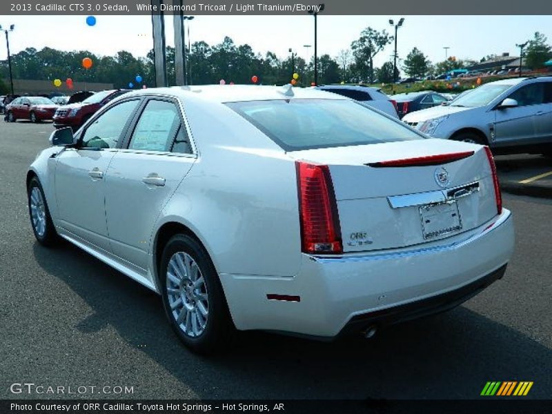 White Diamond Tricoat / Light Titanium/Ebony 2013 Cadillac CTS 3.0 Sedan