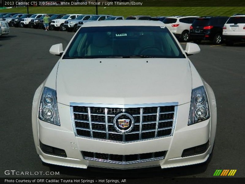 White Diamond Tricoat / Light Titanium/Ebony 2013 Cadillac CTS 3.0 Sedan