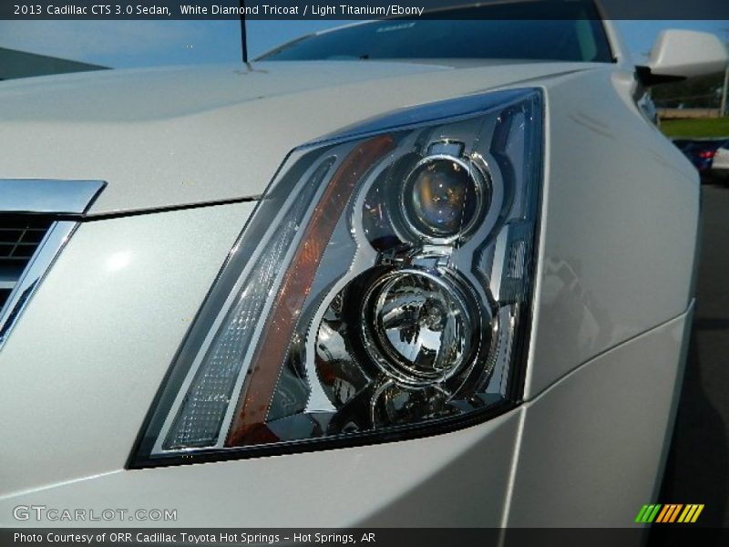 White Diamond Tricoat / Light Titanium/Ebony 2013 Cadillac CTS 3.0 Sedan