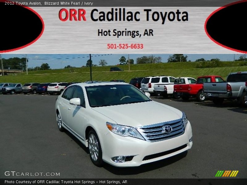 Blizzard White Pearl / Ivory 2012 Toyota Avalon