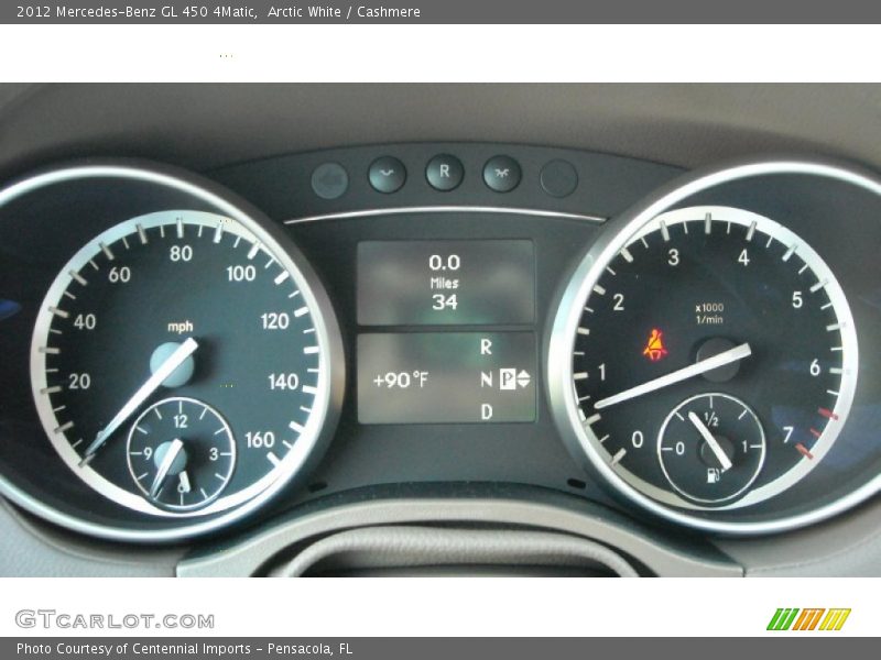 Arctic White / Cashmere 2012 Mercedes-Benz GL 450 4Matic