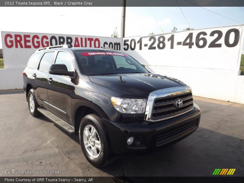Black / Graphite Gray 2012 Toyota Sequoia SR5