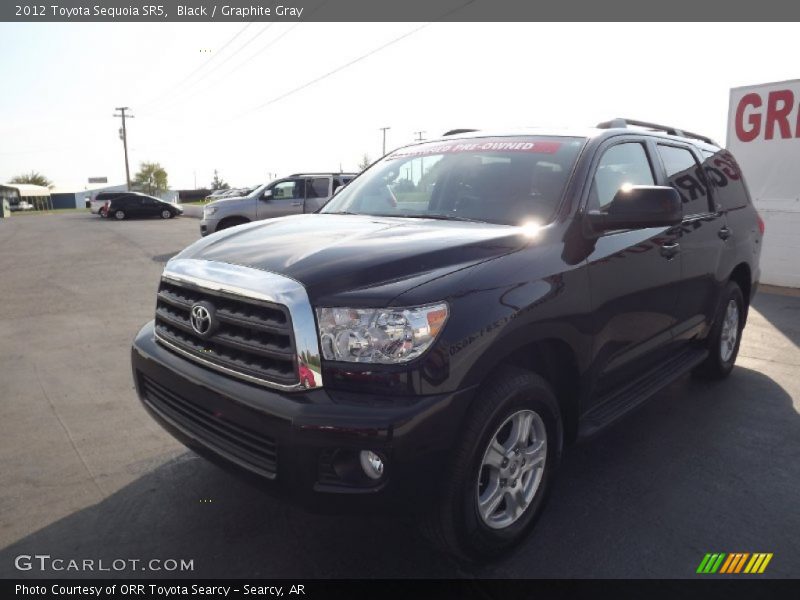 Black / Graphite Gray 2012 Toyota Sequoia SR5