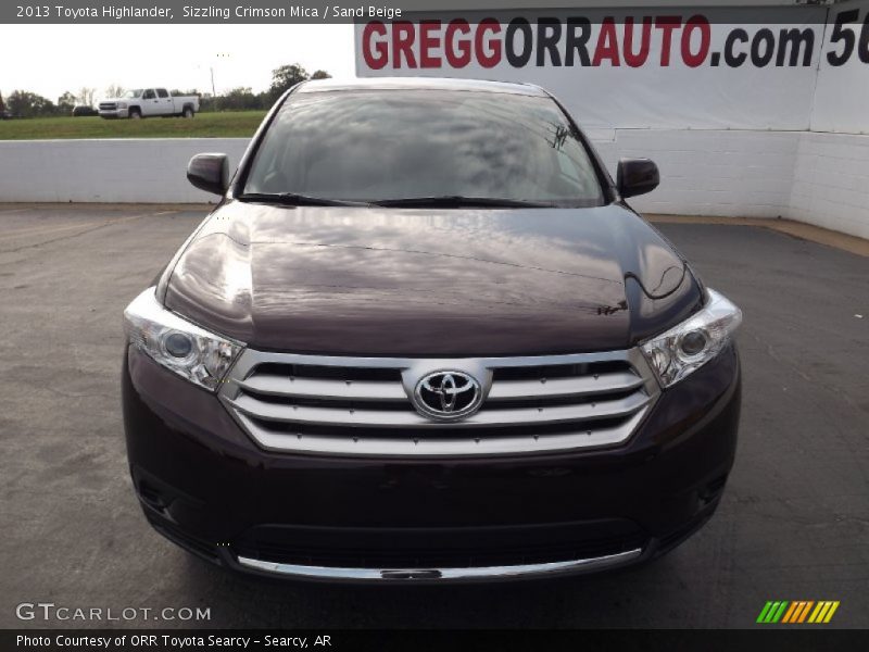 Sizzling Crimson Mica / Sand Beige 2013 Toyota Highlander