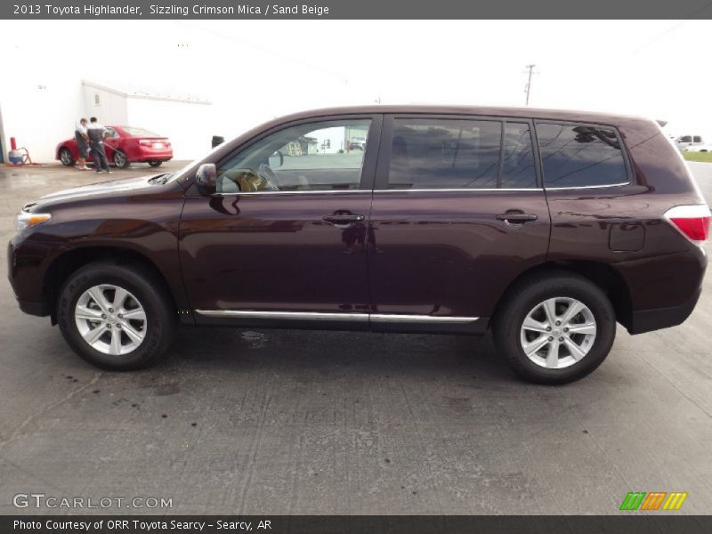 Sizzling Crimson Mica / Sand Beige 2013 Toyota Highlander