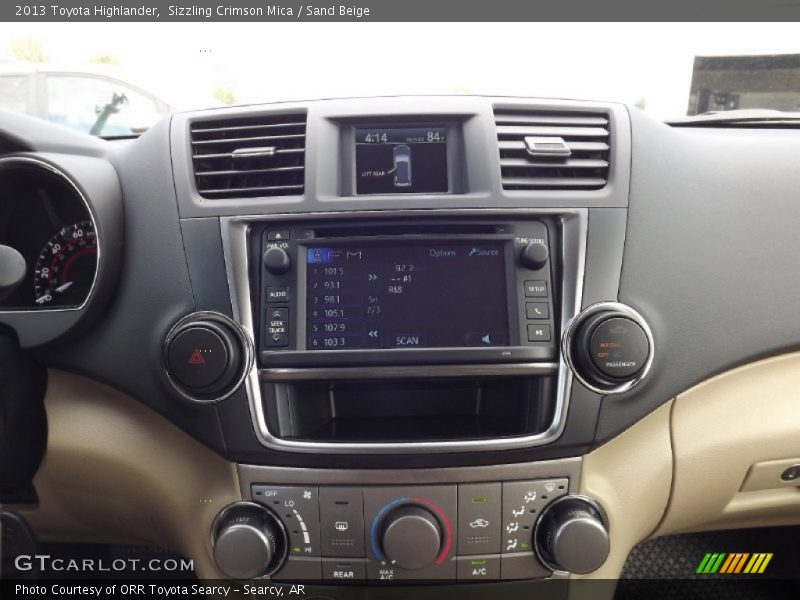 Controls of 2013 Highlander 