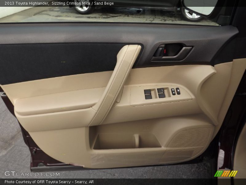 Sizzling Crimson Mica / Sand Beige 2013 Toyota Highlander