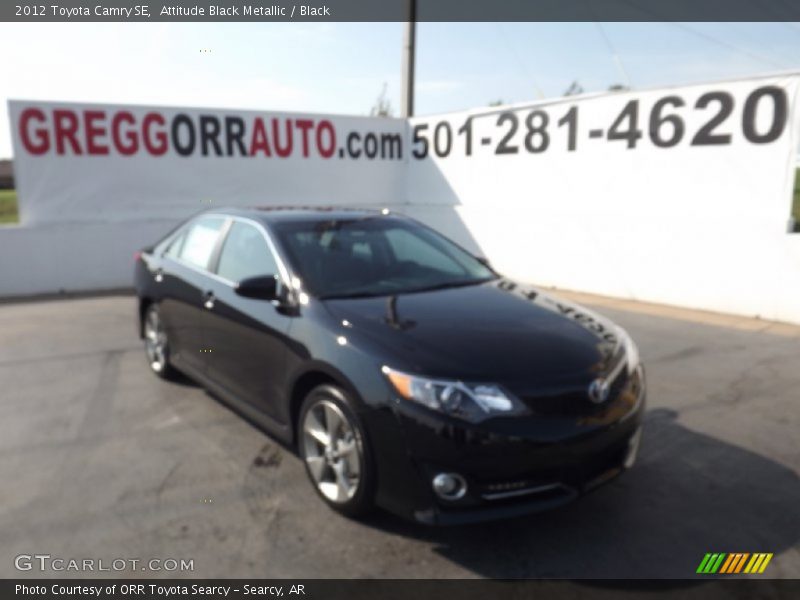 Attitude Black Metallic / Black 2012 Toyota Camry SE