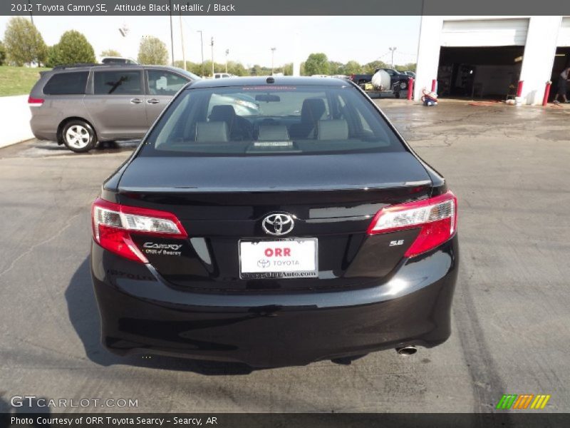 Attitude Black Metallic / Black 2012 Toyota Camry SE
