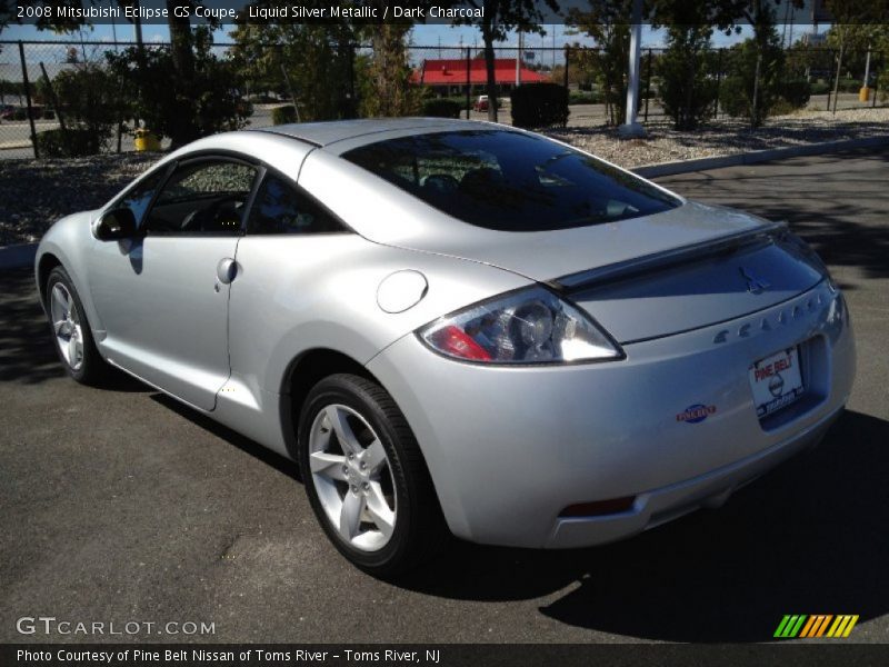 Liquid Silver Metallic / Dark Charcoal 2008 Mitsubishi Eclipse GS Coupe