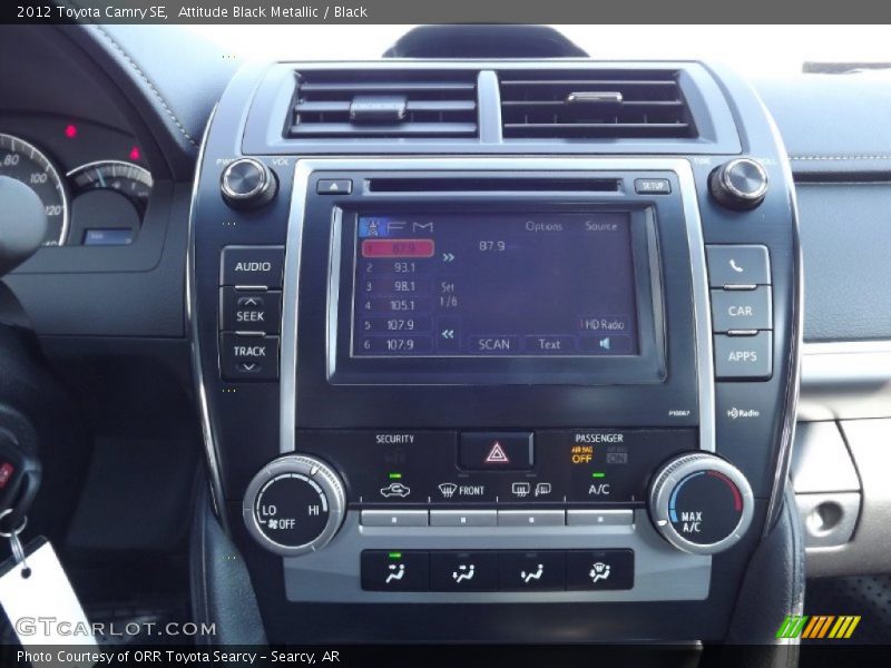 Attitude Black Metallic / Black 2012 Toyota Camry SE