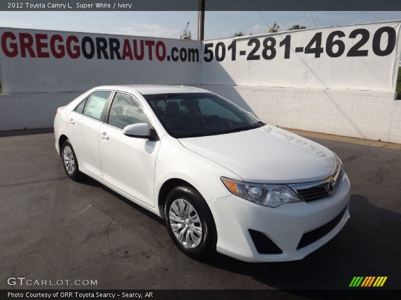 Super White / Ivory 2012 Toyota Camry L