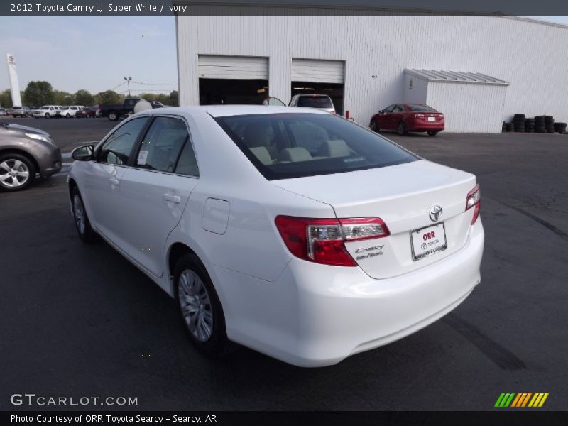 Super White / Ivory 2012 Toyota Camry L