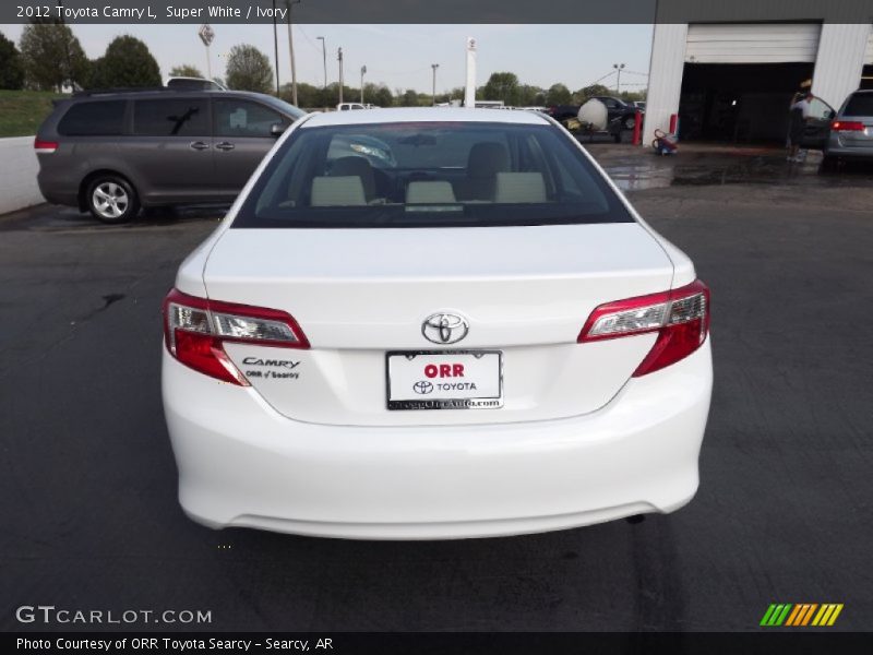 Super White / Ivory 2012 Toyota Camry L