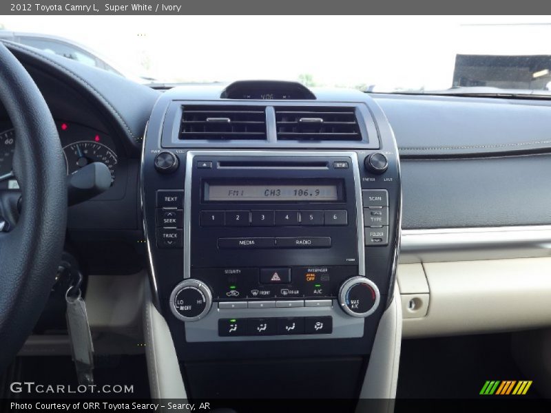 Super White / Ivory 2012 Toyota Camry L