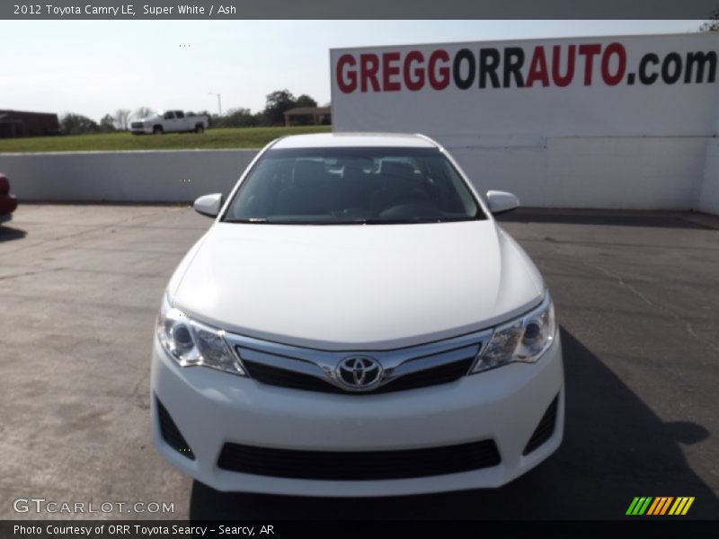 Super White / Ash 2012 Toyota Camry LE