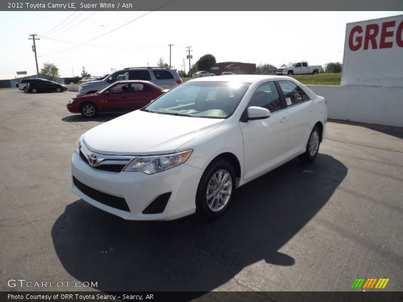 Super White / Ash 2012 Toyota Camry LE